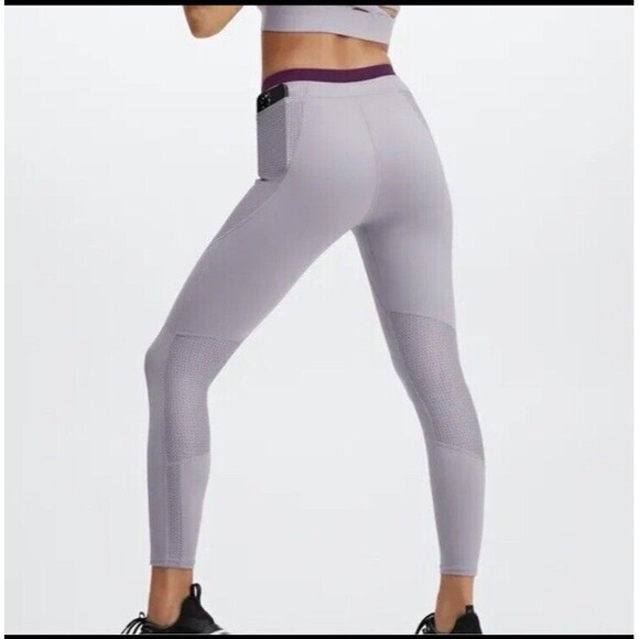 Fabletics Motion365 Spandex Yoga Athletic Legging Light Purple Women's SZ S - Picture 1 of 9